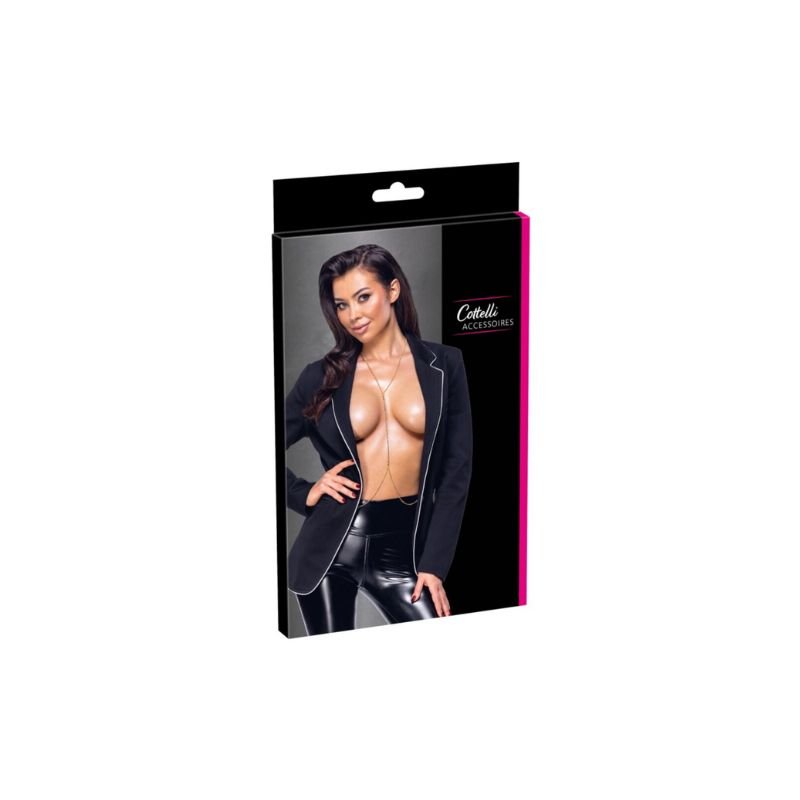 Chaîne de Corps Dorée avec Strass – Cottelli Accessories