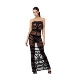 Robe Bustier Bondesque F358 – Noir Handmade