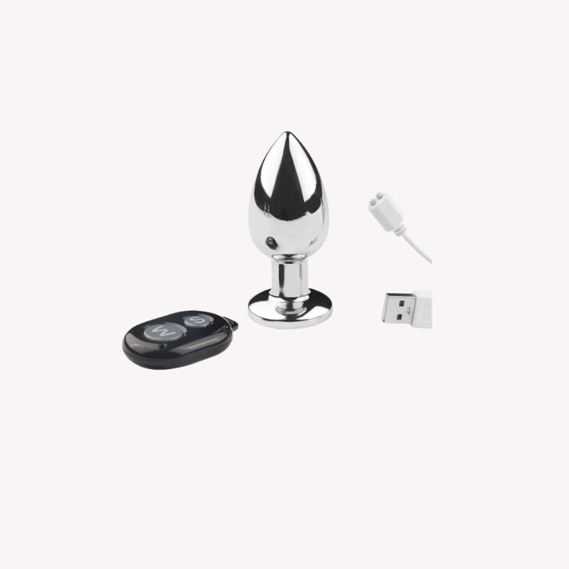 Plug Anal Vibrant Medium Booty – Cœur Ardent