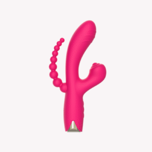 Vibromasseur triple stimulation rose Snappy Bunny – NV Toys