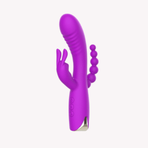 Vibromasseur triple stimulation violet USB – NV Toys