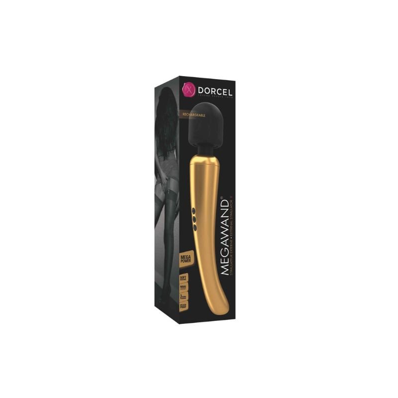 56 Stimulateur Megawand Gold – Dorcel | Puissance & élégance dorée