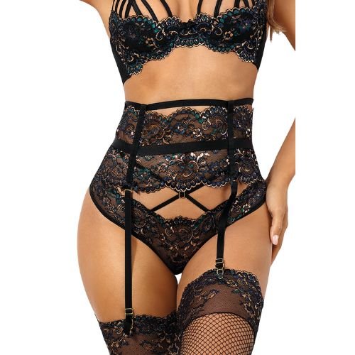 🖤 Porte-jarretelles Dentelle Noir V-10362 – Axami