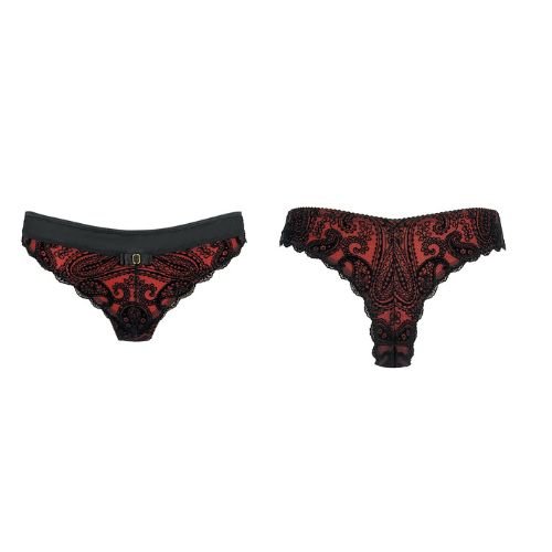 ❤️ String Rouge & Noir V-10048 – Axami
