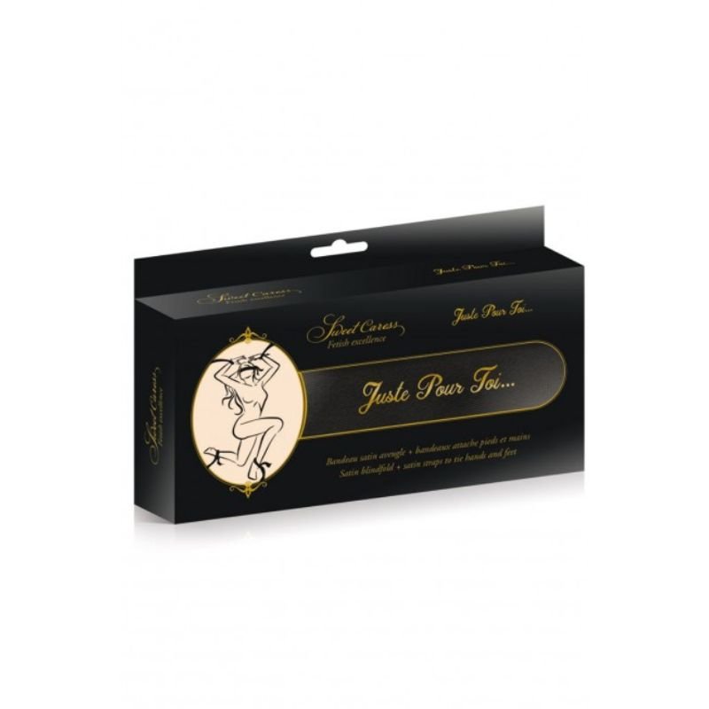 136 Set de 5 Bandeaux Satinés Violets – Poignets, Chevilles & Yeux