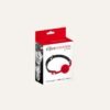 15 Bâillon boule silicone rouge