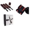 166 Kit d’Attaches de Lit Rouge & Noir