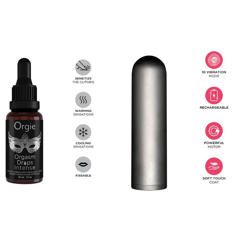 Kit de Stimulation Clitoridienne Orgasmic Bullet