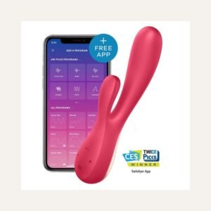 Satisfyer Mono Flex Rouge – Rabbit connecté double stimulation