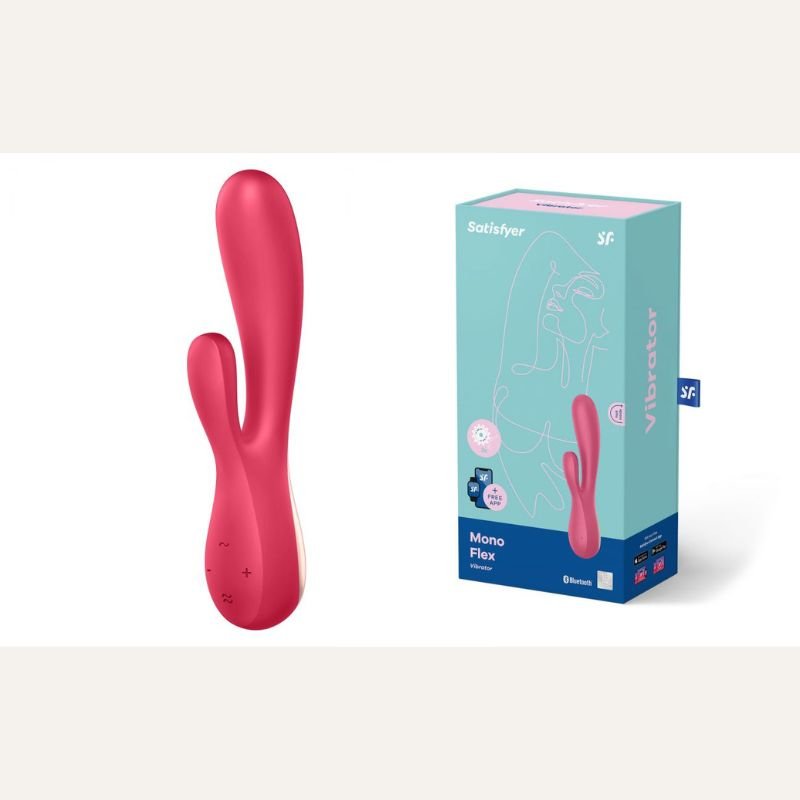 26 Satisfyer Mono Flex Rouge – Rabbit connecté double stimulation