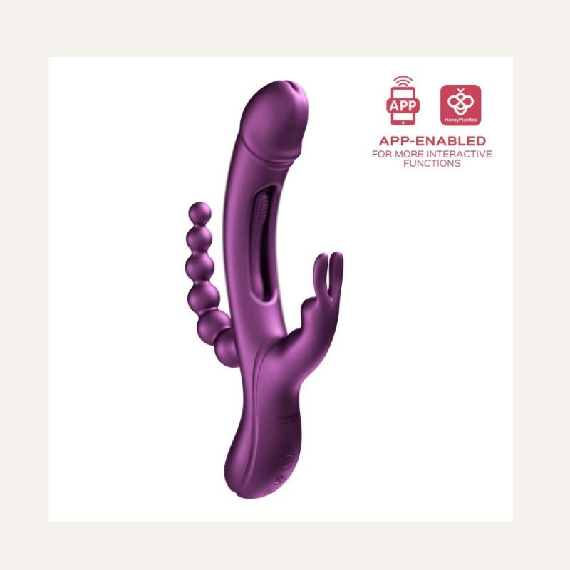 Trilux Rabbit 4-en-1 Violet – Vibromasseur connecté ultra-stimulant