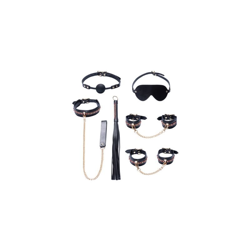 Ensemble BDSM 7 pièces Noir