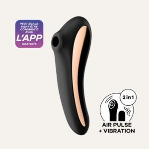 Dual Kiss – 2 en 1 : Stimulation Clitoridienne & Vibromasseur Point G Connecté