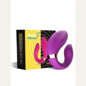 Vibromasseur violet pour couple – Double stimulation & télécommande