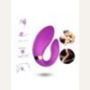 Vibromasseur violet pour couple – Double stimulation & télécommande