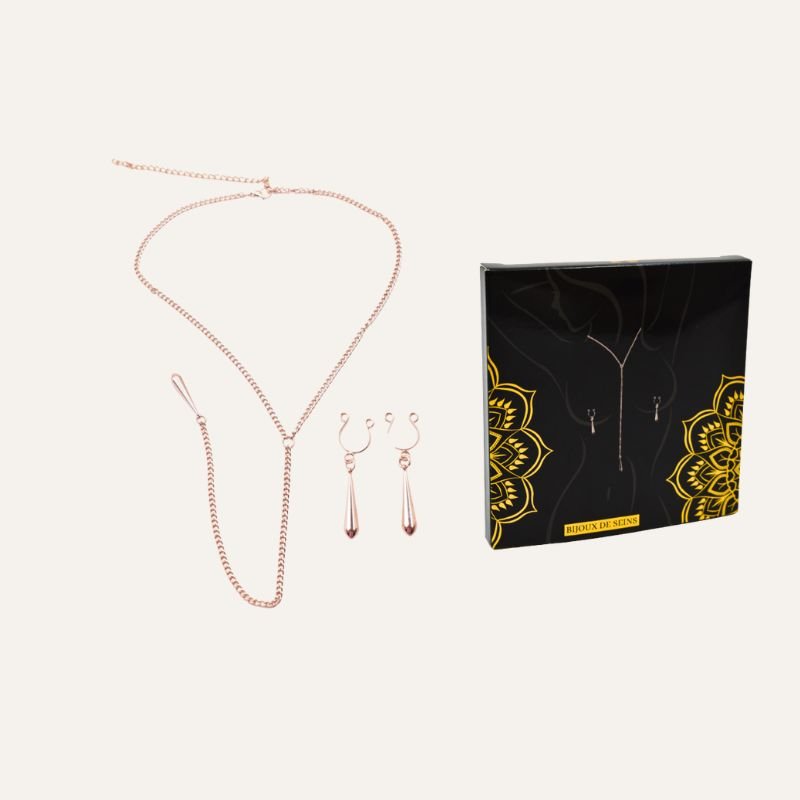 Bijoux de Corps & Pinces de Seins Goutte – Rose Doré
