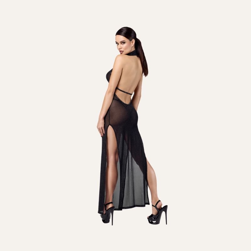 4 Robe longue à deux fentes Onyx