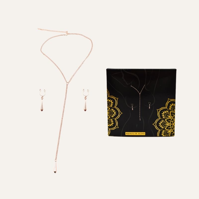 Bijoux de Corps & Pinces de Seins Goutte – Rose Doré