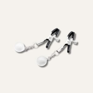 Pinces à Seins Réglables avec Bijoux Perles