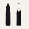 5 Robe longue à deux fentes Onyx