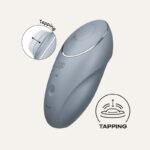 Satisfyer Tap & Climax 1 Bleu/Gris – Vibro Tapotant & Vibrations