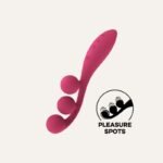 Vibromasseur Triple Stimulation Tri Ball Rouge – Satisfyer