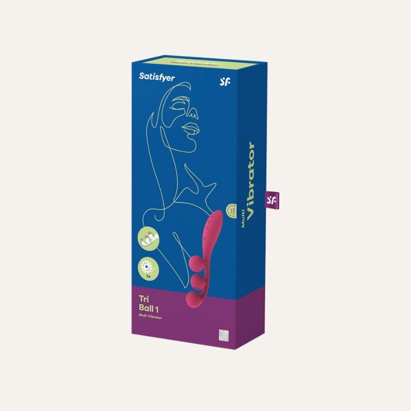 60 Vibromasseur Triple Stimulation Tri Ball Rouge – Satisfyer
