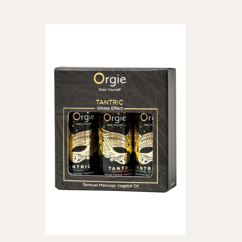 Coffret 3 Huiles de Massage Tantric Sensuel – Orgie (100% végétal)