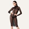 71 Robe mi-longue Ecstasy F347 – Tulle noir