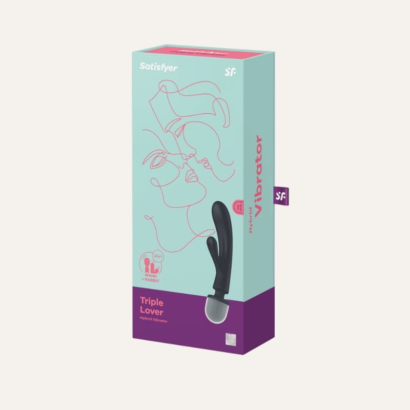Satisfyer Triple Lover Noir– Triple Stimulation & Massage