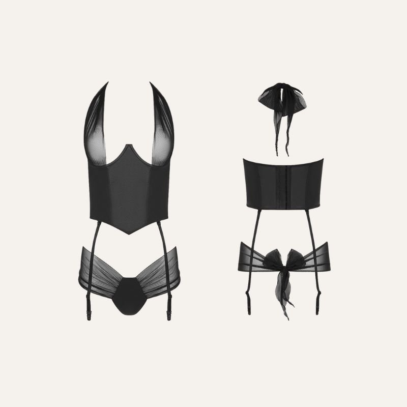 Ensemble Lingerie Guêpière + String Kesmina