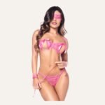 91 Ensemble Lingerie Sexy 4 Pièces Ouvert – Dentelle & Séduction