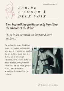 Scénario romantique à télécharger – Écrire l’Amour à Deux Voix | Secret Muse