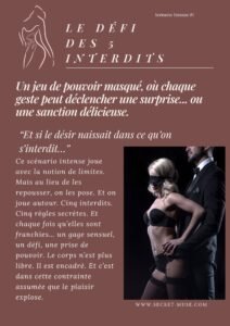 Scénario Intense à télécharger – Le Défi des 5 Interdits | Secret Muse