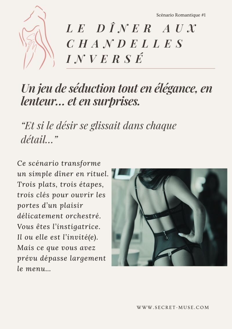Le diner aux chandelles (scénario romantique) Scénario romantique à télécharger – Le Dîner aux Chandelles Inversé | Secret Muse