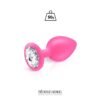 Plug Bijou Silicone Rose M