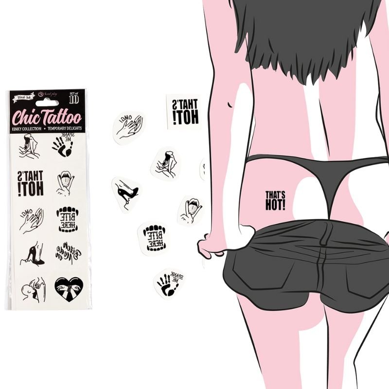 10 Tatouages Temporaires – Kinky Collection