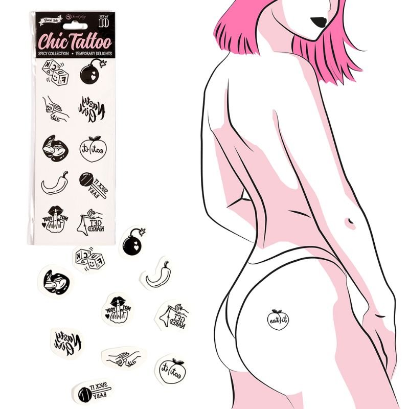 produit secret muse sextoys (47) 10 Tatouages Temporaires – Spicy Collection