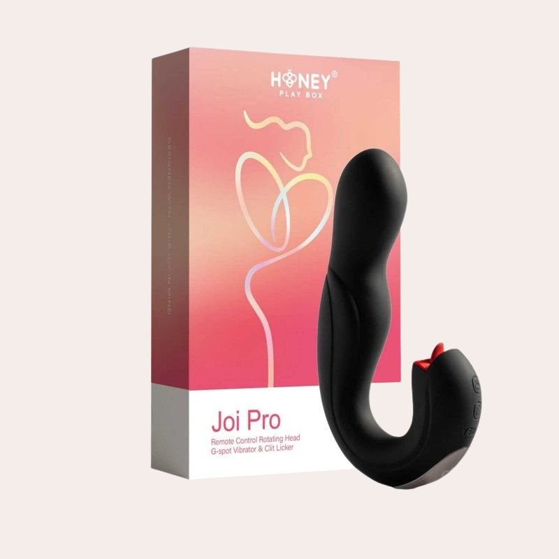 JOI PRO 2 Black – Vibrateur Point G Rotatif & Lécheur de Clitoris Télécommandé JOI PRO 2 BLACK