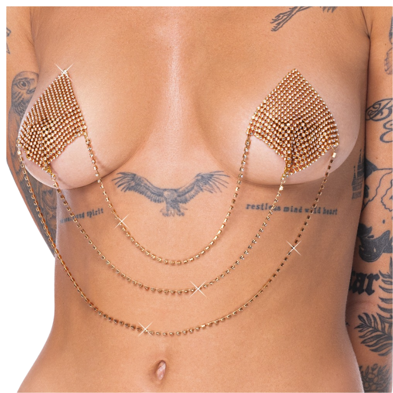 Stickers de Tétons Dorés