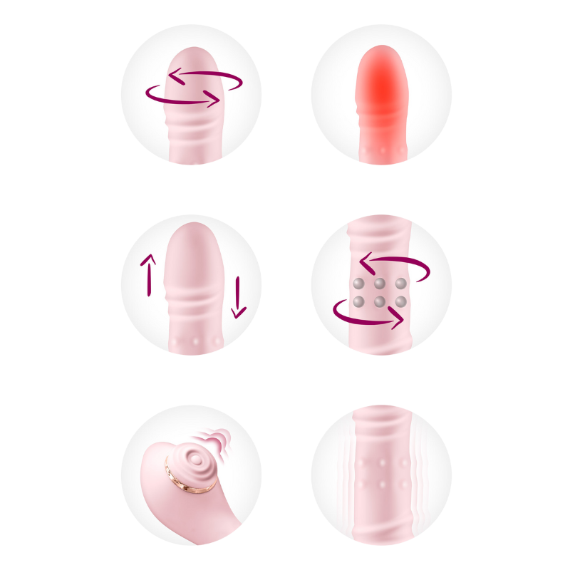 Vibromasseur Rabbit 6-en-1 Chauffant & Intelligent