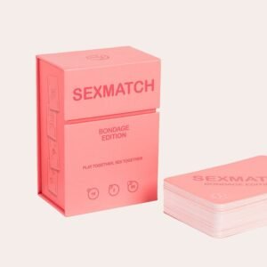 Jeu de cartes érotique pour couples autour du bondage et des jeux de pouvoir. Défis sensuels, domination consentie. +18 ans.