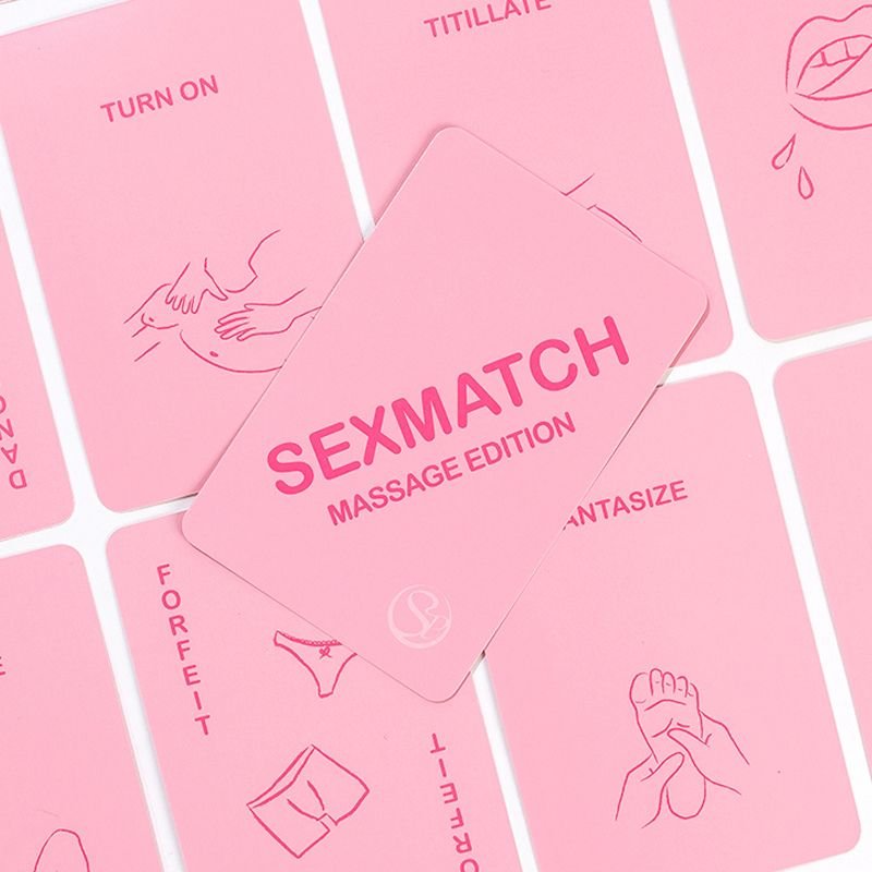 Jeu de cartes érotique pour couples dédié aux massages sensuels. Toucher, connexion et plaisir progressif. +18 ans.