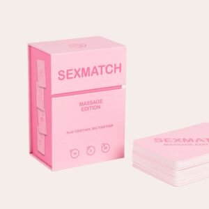 Jeu de cartes érotique pour couples dédié aux massages sensuels. Toucher, connexion et plaisir progressif. +18 ans.