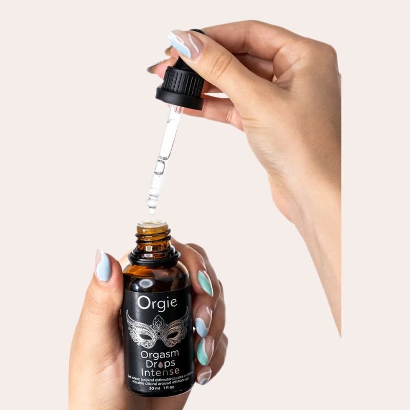 Gel clitoridien Orgasm Drops Intense : excitation extrême, sensation de chaleur accrue, embrassable, orgasmes puissants. Fabriqué au Portugal.
