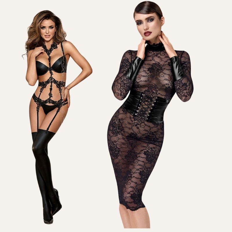 Coffret de Noël “l'Étincelle – Muse Noire Absolue” – Coffret Tenues Sexy du Soir