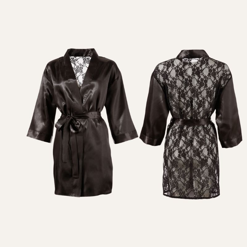 Kimono Satin & Dentelle
