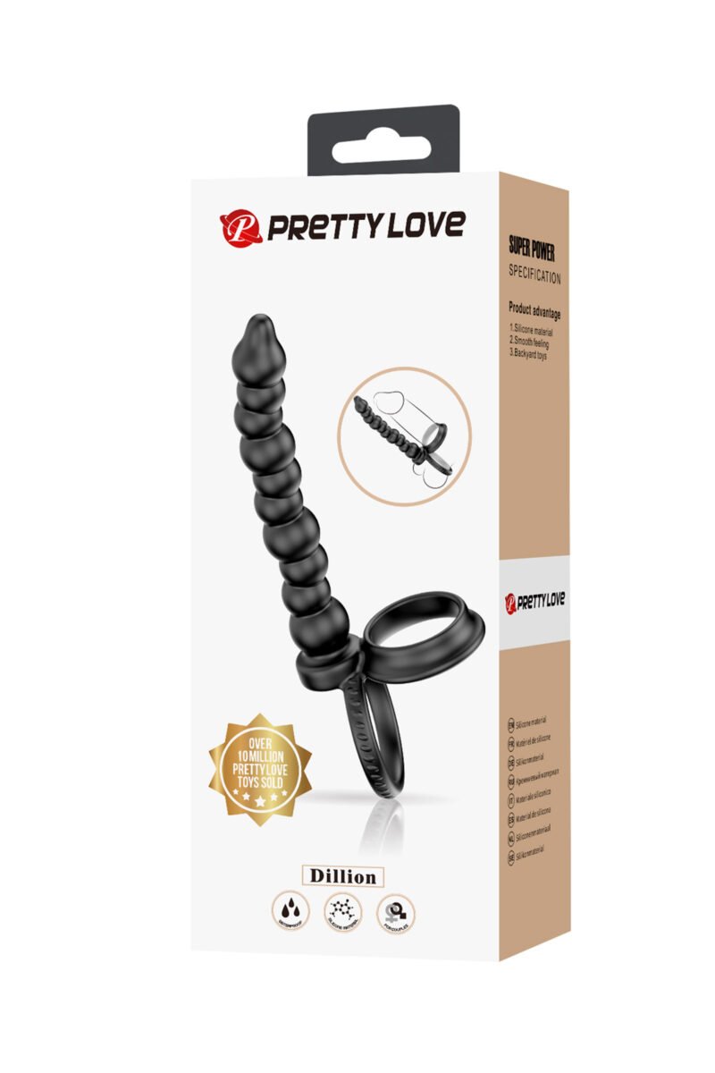13849 Pretty Love Dillion – Double cockring + tige anale