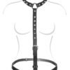 Harnais de buste aspect cuir à pointes