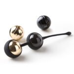 Angel Gold Black taille M – Plug anal doré bijou noir
